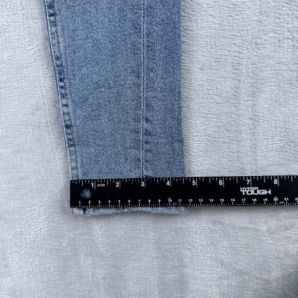 Levi's 711 Skinny Jeans Womens Size W24X30L Altered Low Rise Light Wash Blue - Picture 10 of 12